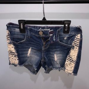 Kids Patterned Jean Shorts